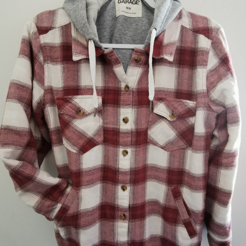 Garage Plaid Hoodie Sweater (Women's)
